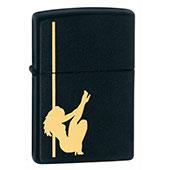 فندک-Zippo-Girl-Pole-Black