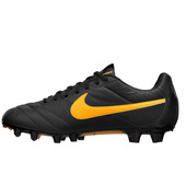 کفش-فوتبال-مشکی-نارنجی-Nike-tiempo