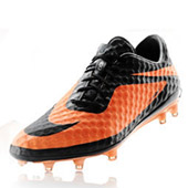 کفش-فوتبال-مشکی-نارنجی-Nike-hypervenom